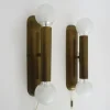 Best Pamono Wall Lights in Brass from Je Fassung, Germany, 1980s, Set of 2