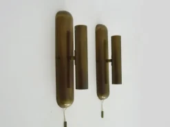 Best Pamono Wall Lights in Brass from Je Fassung, Germany, 1980s, Set of 2