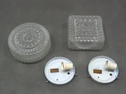 Hot Pamono Wall Lights in Glass, 1970s, Set of 2