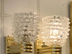 Best Pamono Wall Lights in Rostrato Murano Glass in the style of Barovier, 2000, Set of 2