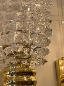 Best Pamono Wall Lights in Rostrato Murano Glass in the style of Barovier, 2000, Set of 2