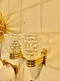 Best Pamono Wall Lights in Rostrato Murano Glass in the style of Barovier, 2000, Set of 2