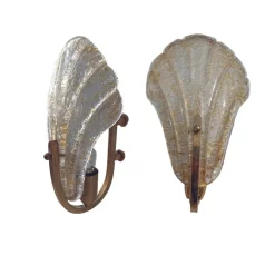 Hot Pamono Wall Lights with Murano Glass from Barovier & Toso, 1960s, Set of 2