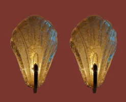Hot Pamono Wall Lights with Murano Glass from Barovier & Toso, 1960s, Set of 2