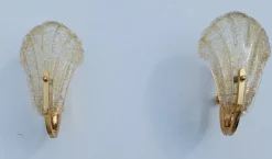 Hot Pamono Wall Lights with Murano Glass from Barovier & Toso, 1960s, Set of 2