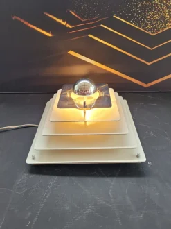 Hot Pamono Wall or Ceiling Lamp with Stepped Structure from Egoluce, 1970s