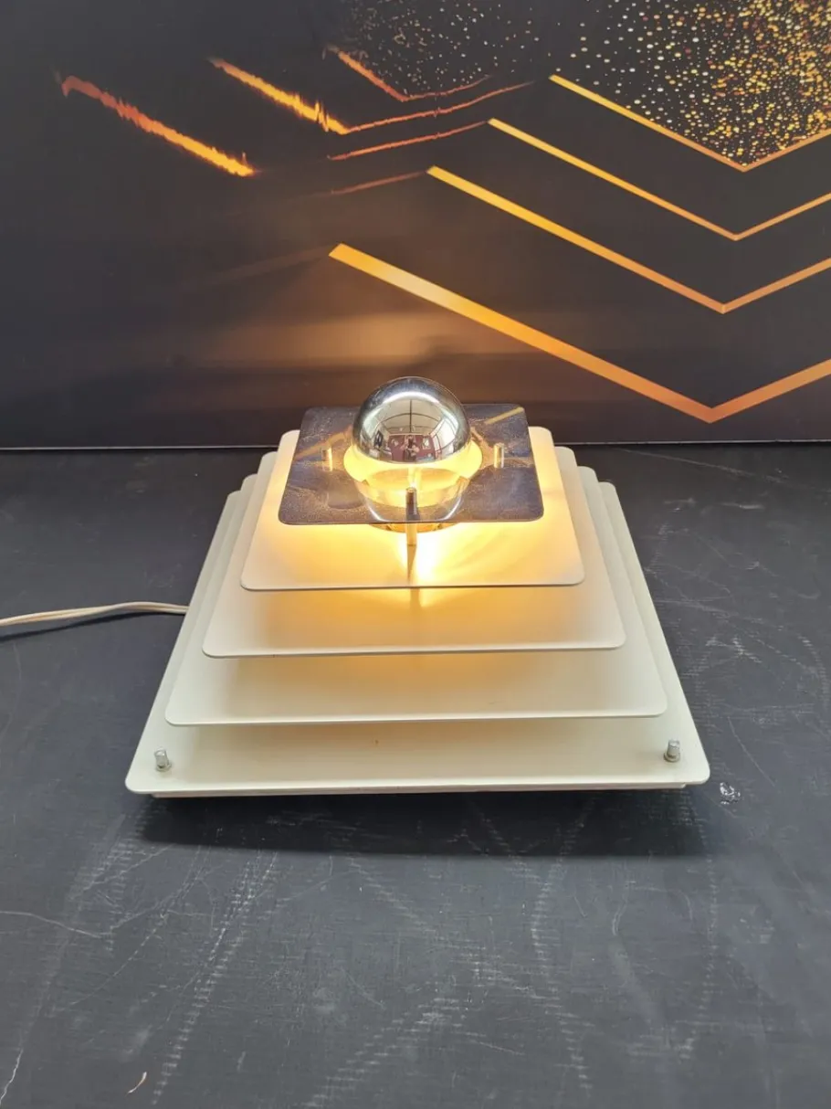 Hot Pamono Wall or Ceiling Lamp with Stepped Structure from Egoluce, 1970s