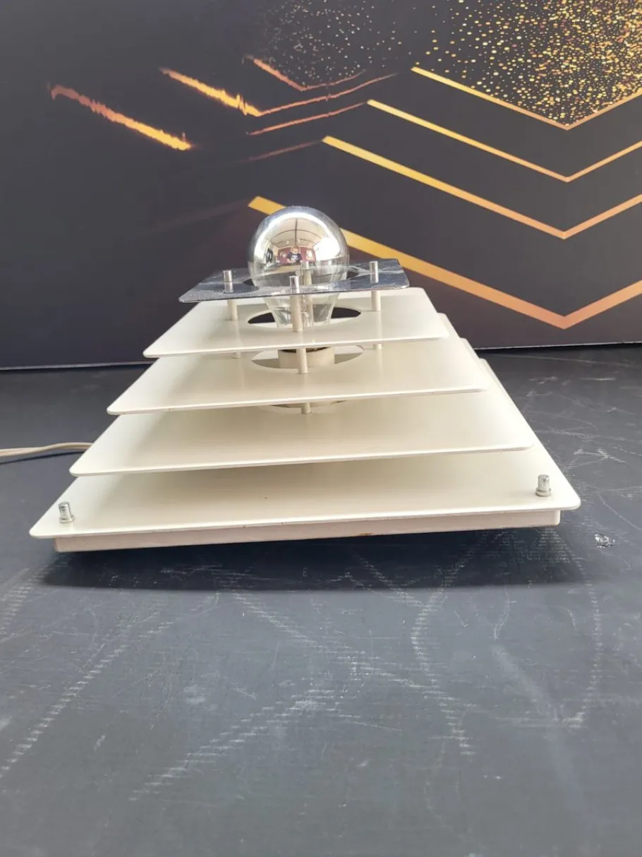 Hot Pamono Wall or Ceiling Lamp with Stepped Structure from Egoluce, 1970s