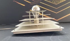 Hot Pamono Wall or Ceiling Lamp with Stepped Structure from Egoluce, 1970s