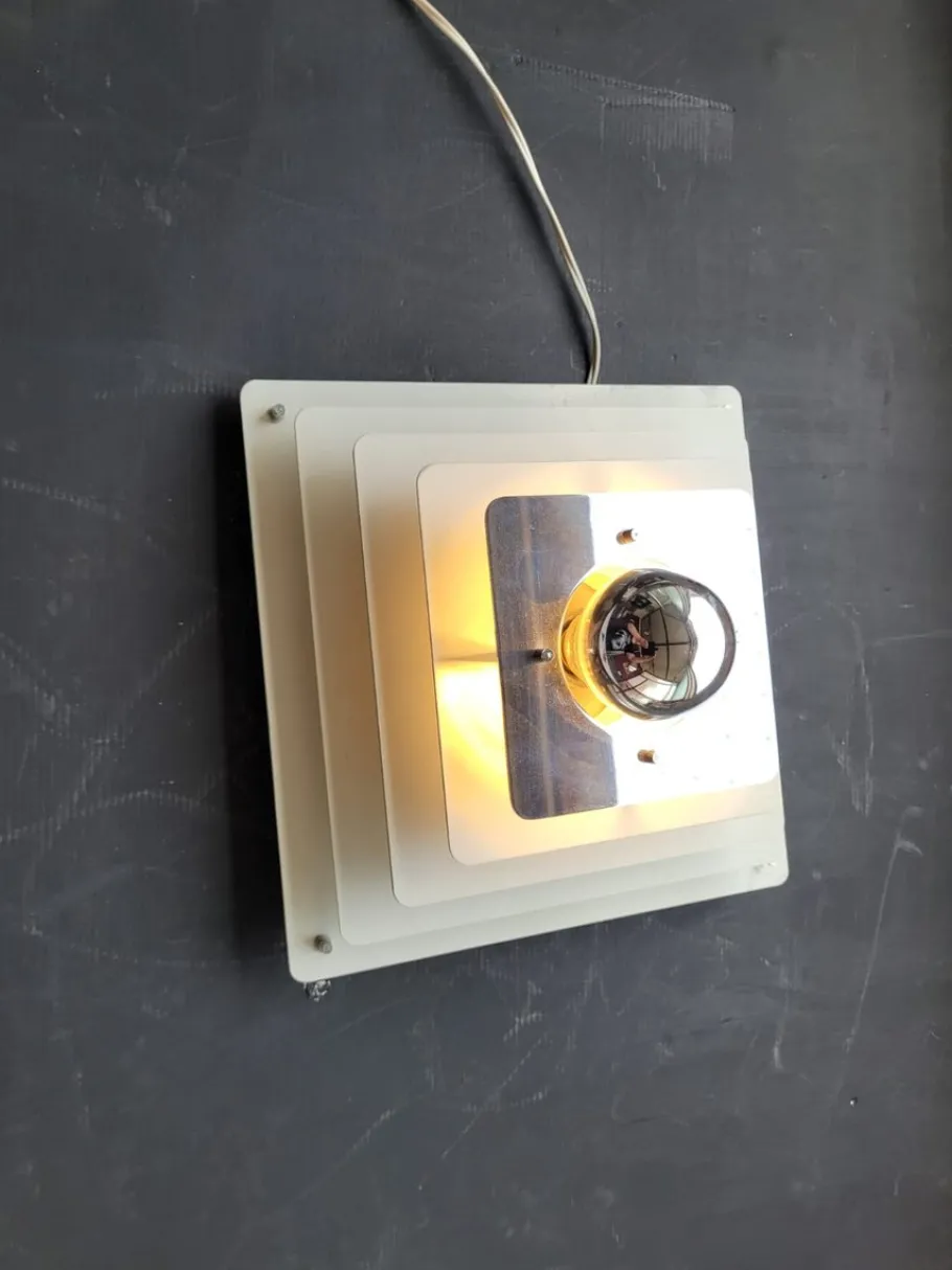 Hot Pamono Wall or Ceiling Lamp with Stepped Structure from Egoluce, 1970s