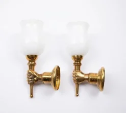 Clearance Pamono Wall Sconces from Maison Jansen, 1960s, Set of 2