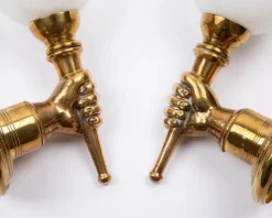 Clearance Pamono Wall Sconces from Maison Jansen, 1960s, Set of 2