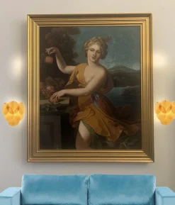 New Pamono Wall Sconces Murano Discs, 1990s, Set of 2