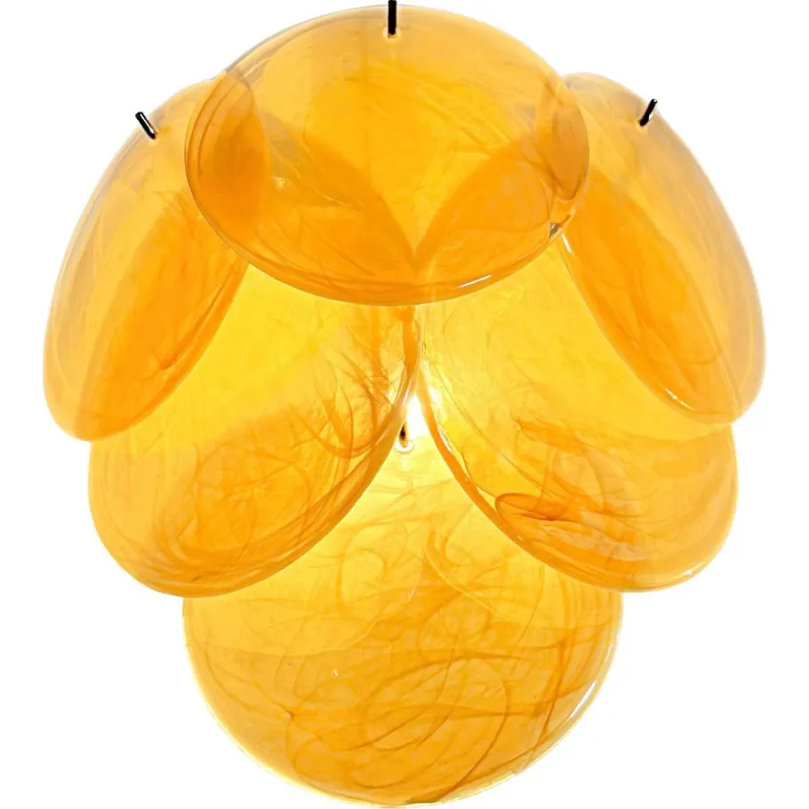 New Pamono Wall Sconces Murano Discs, 1990s, Set of 2