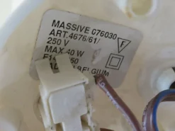 New Pamono Wall Spotlights in White Lacquered Metal from Massive, Belgium, 1970s, Set of 2