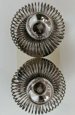 Pamono Wall Spring Lamps by Philippe Rogier for Gallery Oxar, 1970s, Set of 2