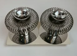 Pamono Wall Spring Lamps by Philippe Rogier for Gallery Oxar, 1970s, Set of 2