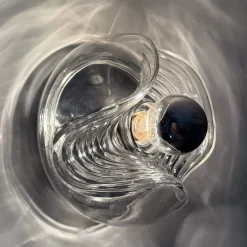 Hot Pamono Wave Glass Wall Lamp from Peill & Putzler, 1970s