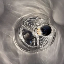 Hot Pamono Wave Glass Wall Lamp from Peill & Putzler, 1970s