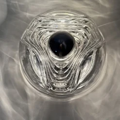 Hot Pamono Wave Glass Wall Lamp from Peill & Putzler, 1970s