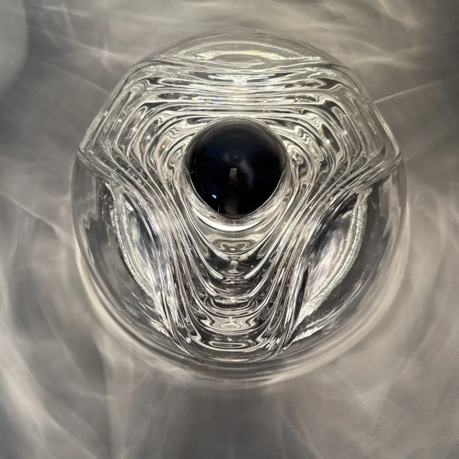 Hot Pamono Wave Glass Wall Lamp from Peill & Putzler, 1970s