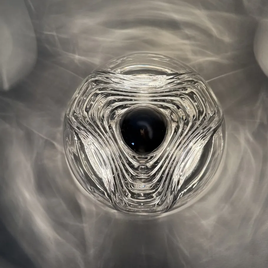 Hot Pamono Wave Glass Wall Lamp from Peill & Putzler, 1970s