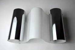 Clearance Pamono Wave Wall Light from Metalarte, Spain, 1970