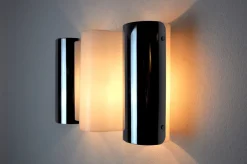 Clearance Pamono Wave Wall Light from Metalarte, Spain, 1970