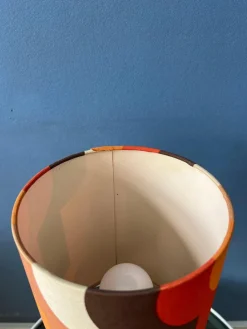 Clearance Pamono West German Fat Lava Space Age Table Lamp in Orange Ceramic