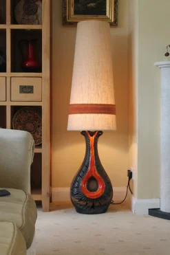 Clearance Pamono West German Floor Lamp attributed to Walter Gerhards, 1970s