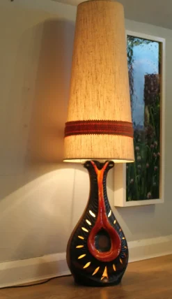Clearance Pamono West German Floor Lamp attributed to Walter Gerhards, 1970s