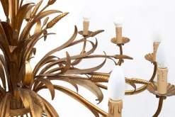 Discount Pamono Wheat Wreath 12-Light Chandelier by Hans Kogl, 1960s