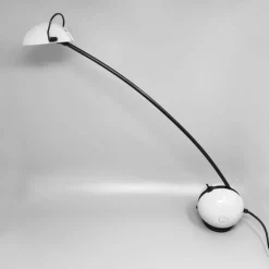 Outlet Pamono White Alina Table Lamp from Valenti Luce, Italy, 1970s