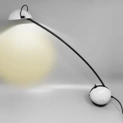 Outlet Pamono White Alina Table Lamp from Valenti Luce, Italy, 1970s