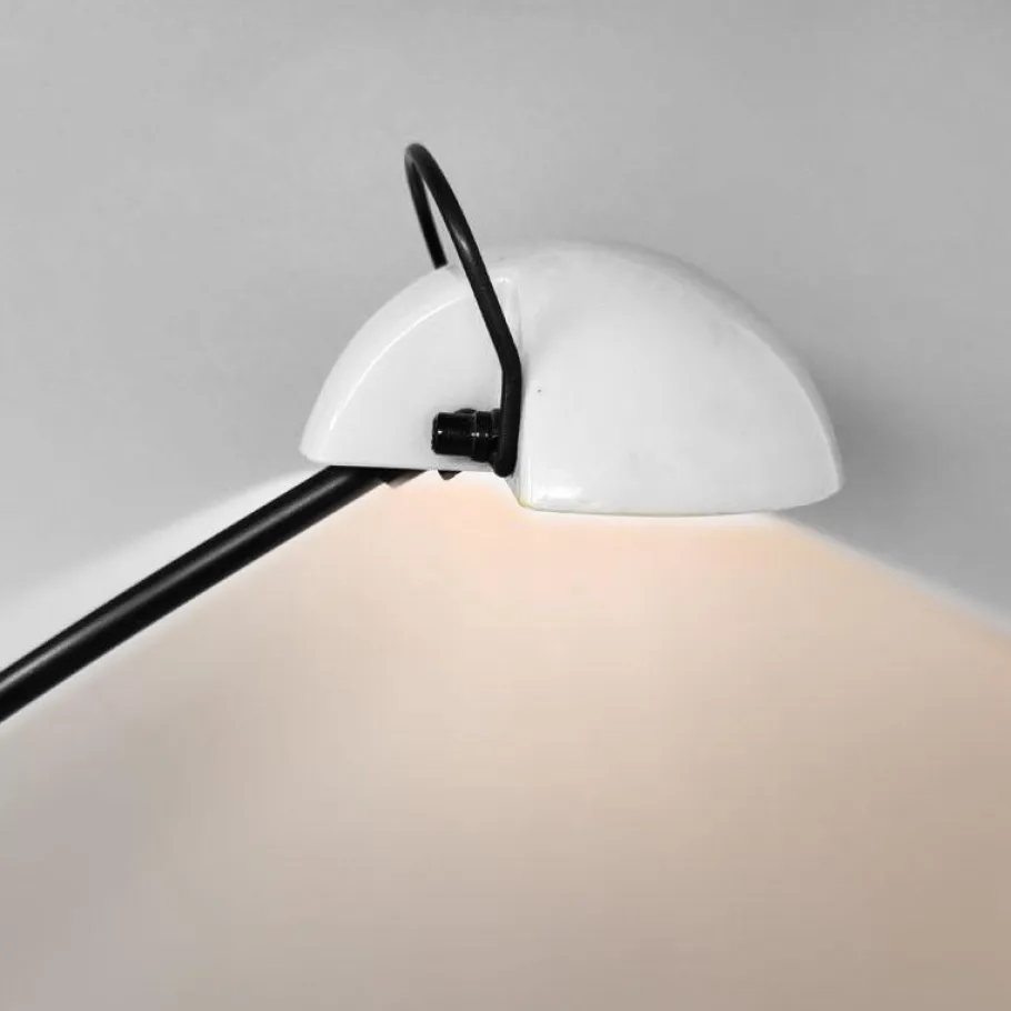 Outlet Pamono White Alina Table Lamp from Valenti Luce, Italy, 1970s