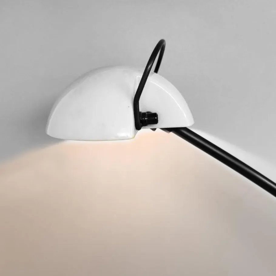 Outlet Pamono White Alina Table Lamp from Valenti Luce, Italy, 1970s