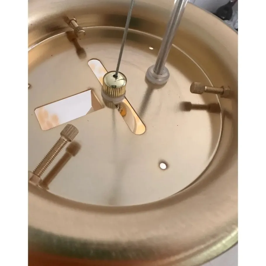 New Pamono White and Amber Spots Sphere Pendant Light in Murano Glass by Simoeng