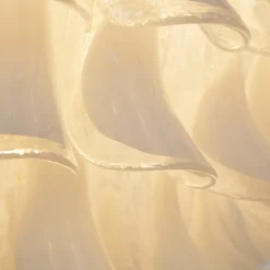 Discount Pamono White and Crystal Color Murano Glass Petal Chandelier, Italy, 1990s