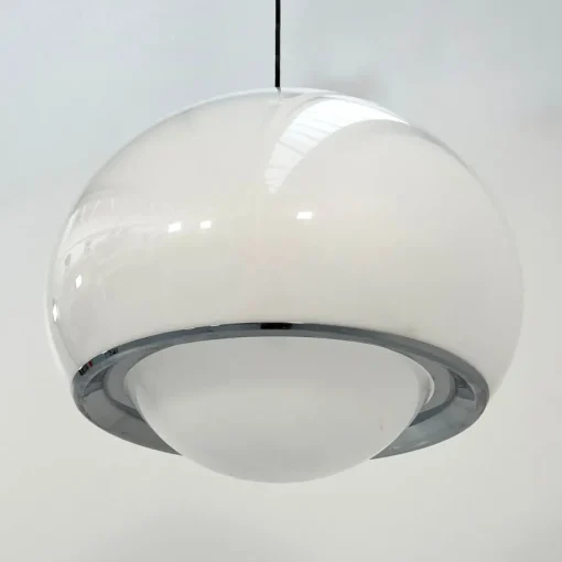 Sale Pamono White Bud Pendant Lamp by Studio 6G for Guzzini, 1970s