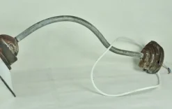 Hot Pamono White Enameled Metal Garden Light, 1940s