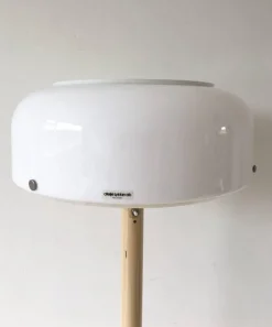 Pamono White Floor Lamp by Anders Pehrson, for Ateljé Lyktan, 1970s