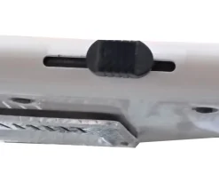 New Pamono White Floor Lamp by Bruno Gecchelin for Skipper Mezzaluna, Italy, 1970s