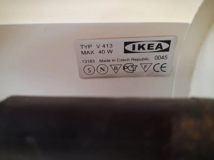 Best Pamono White Lod Wall Light from IKEA, 1986