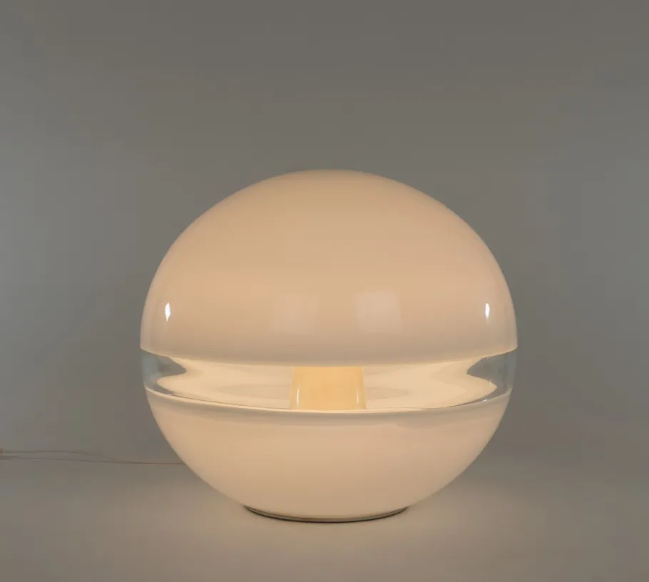 Discount Pamono White Lt 231 Table Lamp by Carlo Nason for A.V. Mazzega, 1970s
