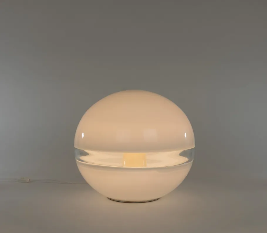 Discount Pamono White Lt 231 Table Lamp by Carlo Nason for A.V. Mazzega, 1970s