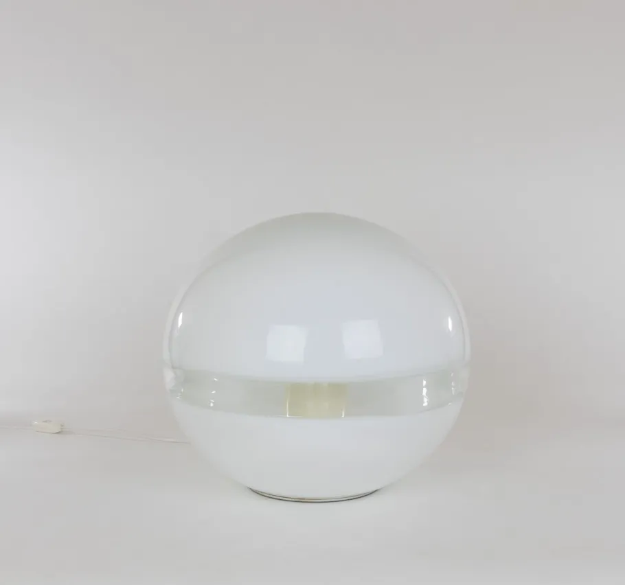 Discount Pamono White Lt 231 Table Lamp by Carlo Nason for A.V. Mazzega, 1970s