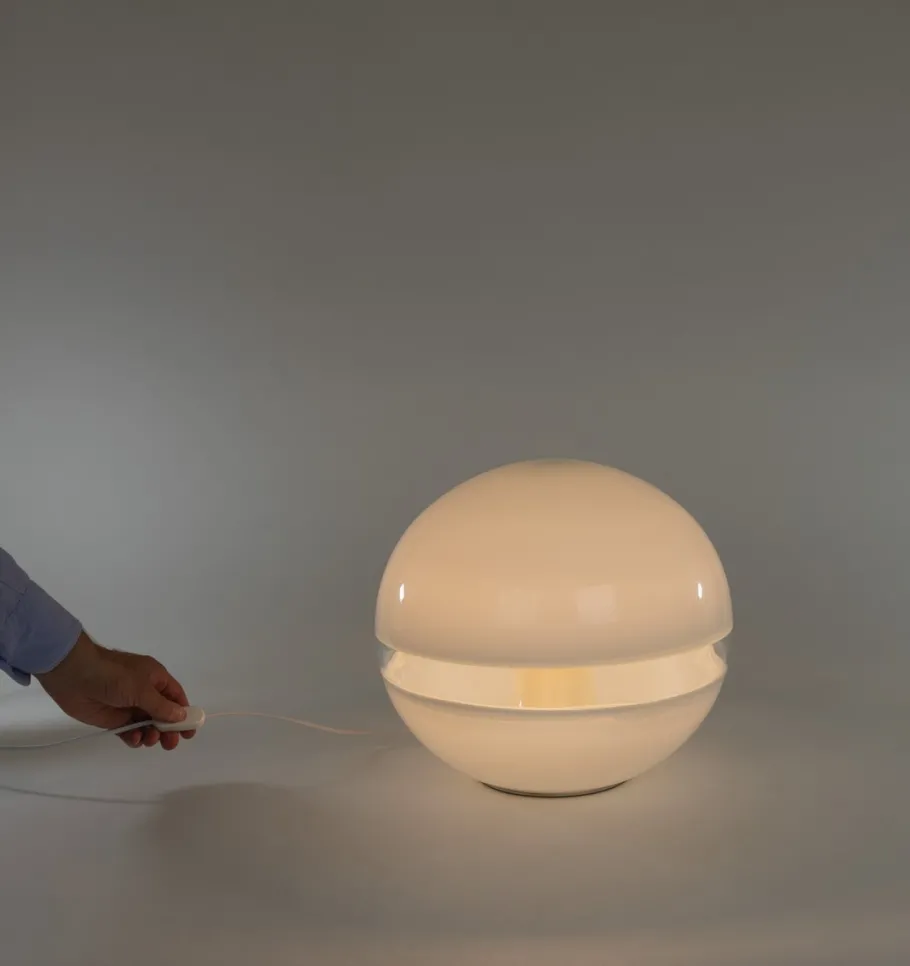 Discount Pamono White Lt 231 Table Lamp by Carlo Nason for A.V. Mazzega, 1970s