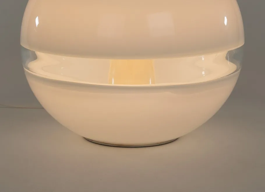 Discount Pamono White Lt 231 Table Lamp by Carlo Nason for A.V. Mazzega, 1970s