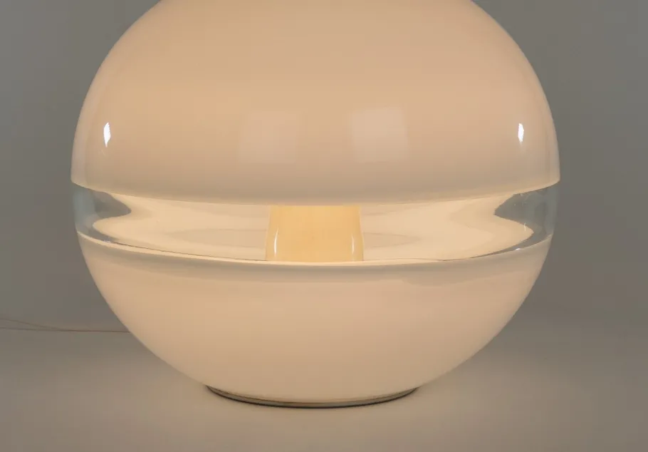 Discount Pamono White Lt 231 Table Lamp by Carlo Nason for A.V. Mazzega, 1970s
