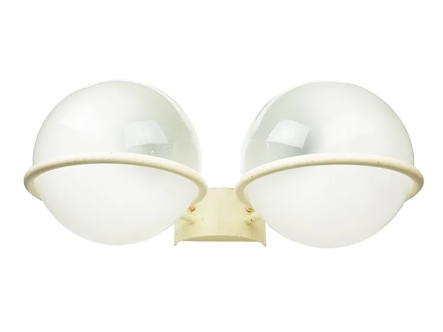 Best Pamono White Metal Model 238/2 Wall Light by Gino Sarfatti for Arteluce, 1960s